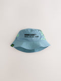 Teal Blue Minecraft Bucket Hat (3-16yrs)