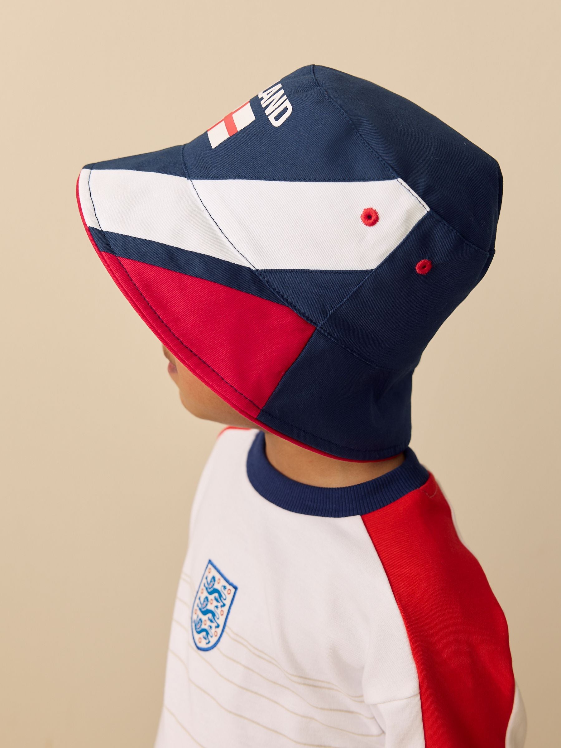 England bucket hat for kids FIFA 2026 navy - British product