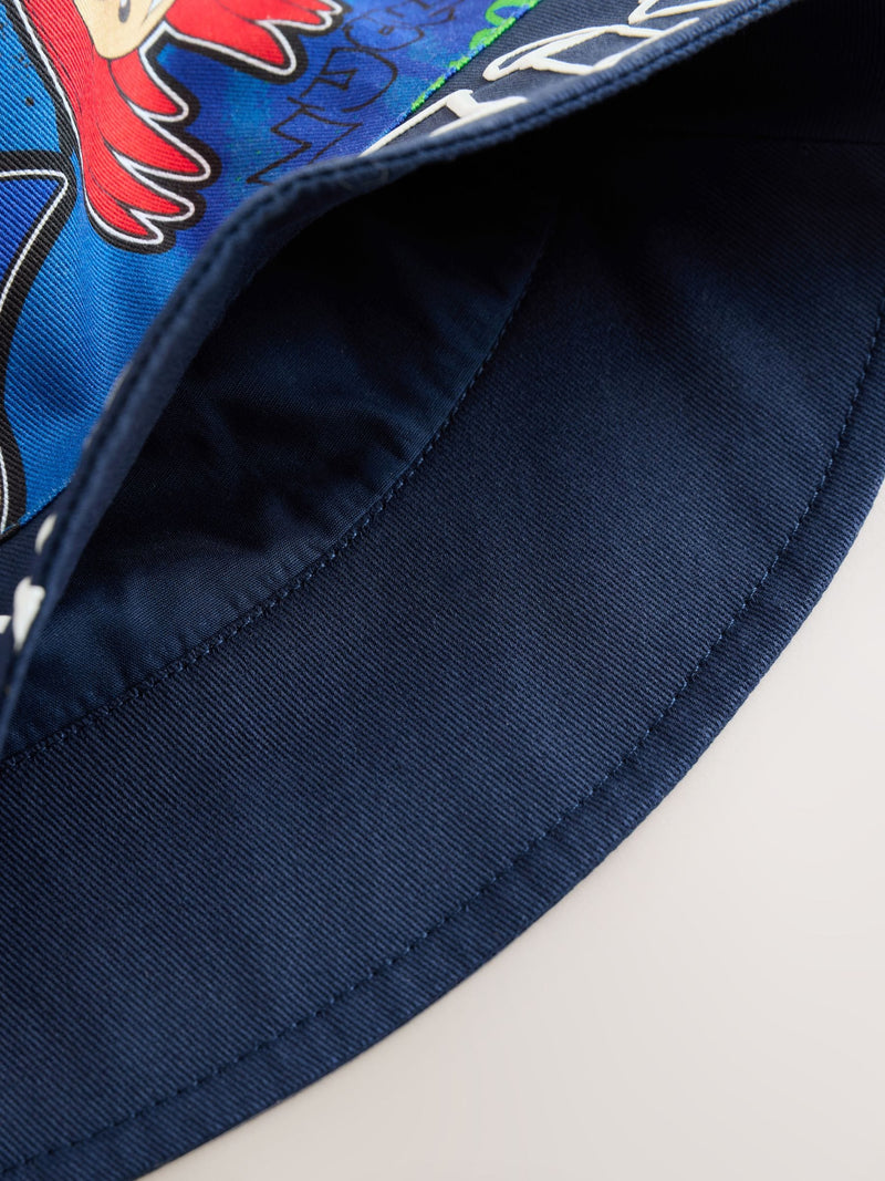 Sonic bucket hat blue black for kids 3-13yrs, UK version