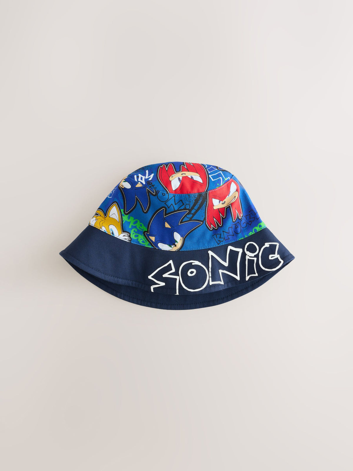 Sonic bucket hat blue black for kids 3-13yrs, UK version