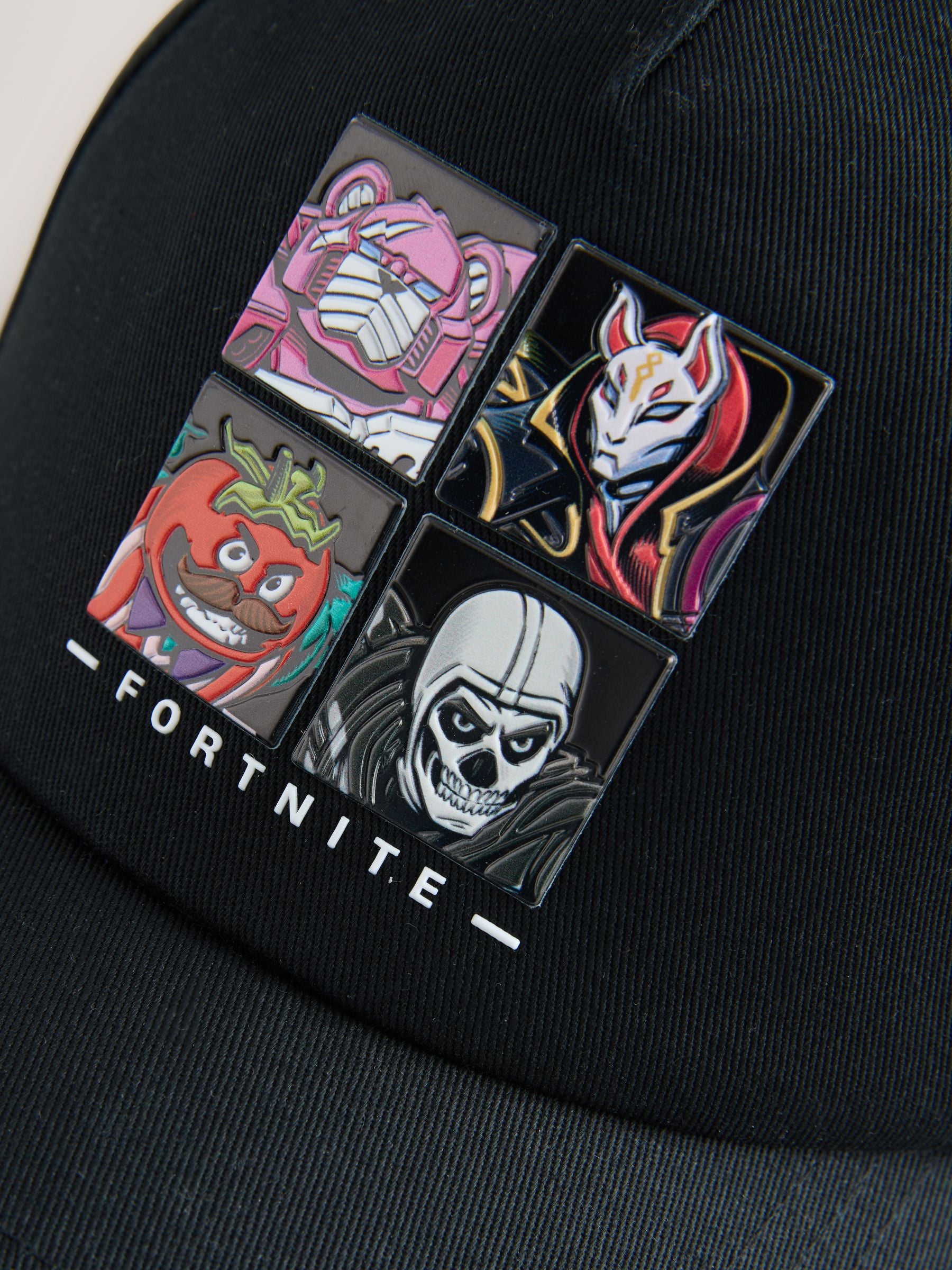 Fortnite black baseball cap for kids, imported from the UK