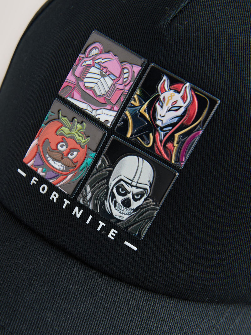 Fortnite black baseball cap for kids, imported from the UK