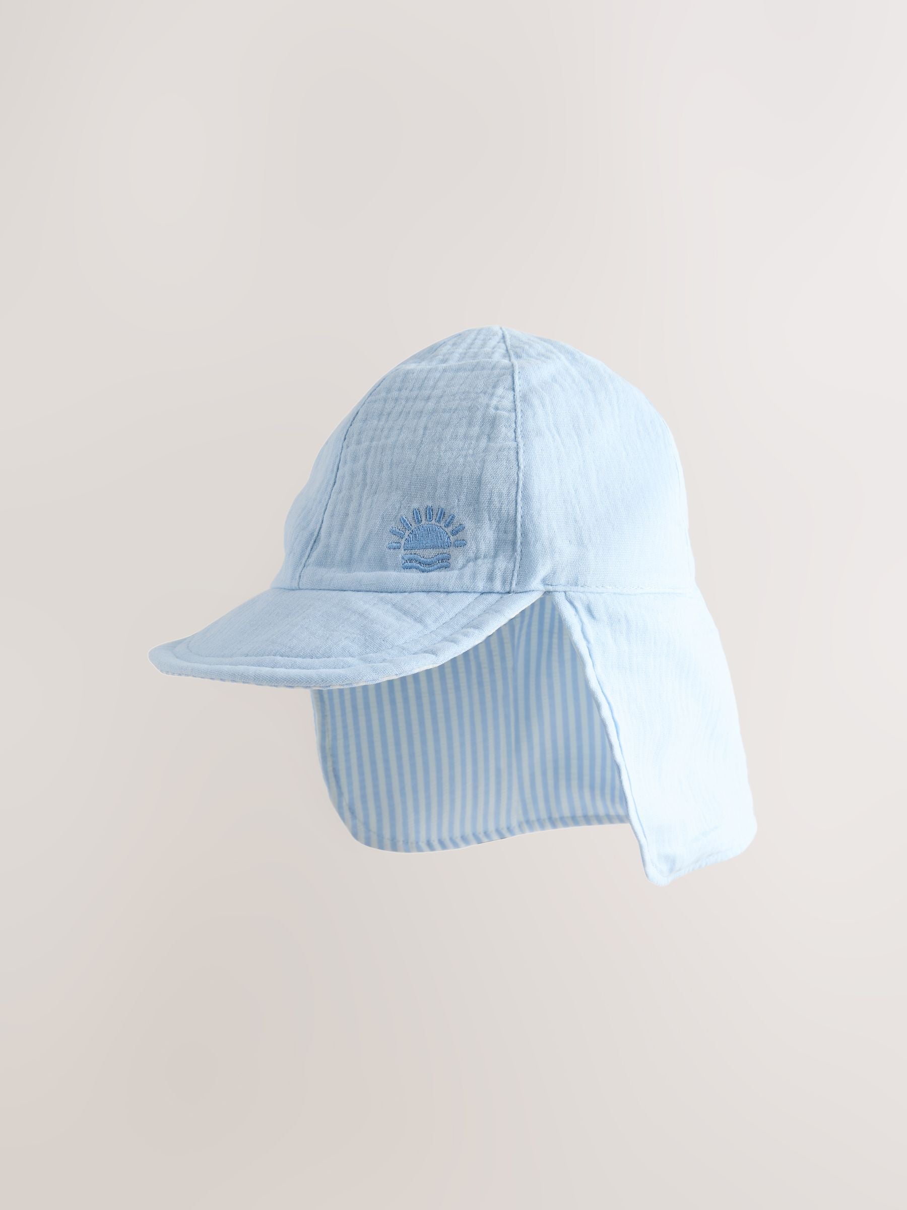 Reversible legionnaire hat for children in blue and white - British product