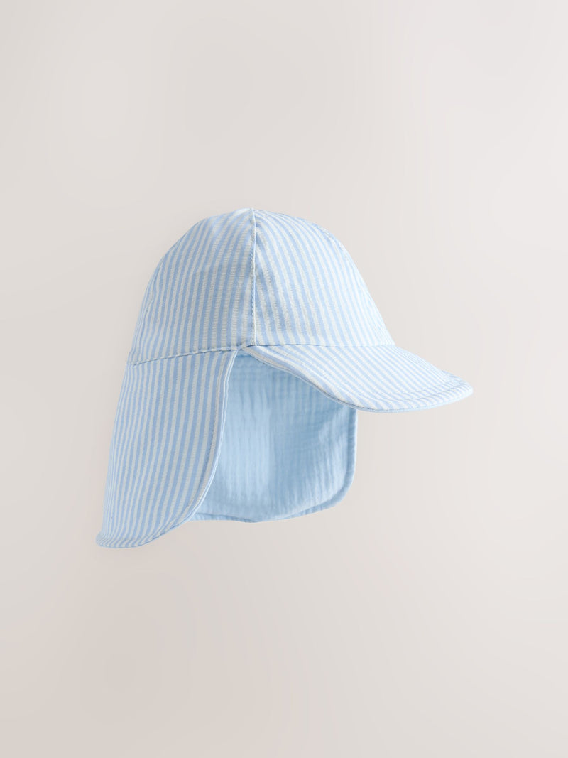 Reversible legionnaire hat for children in blue and white - British product