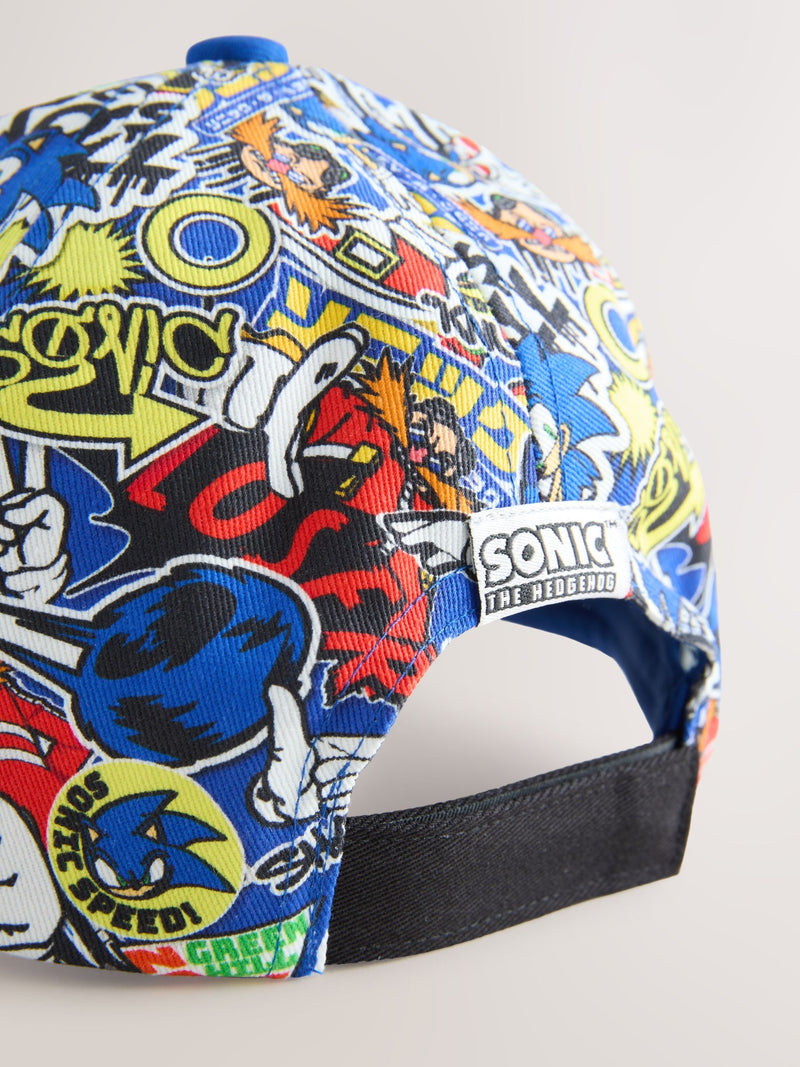 Sonic the Hedgehog blue black baseball cap 3-13yrs - British product
