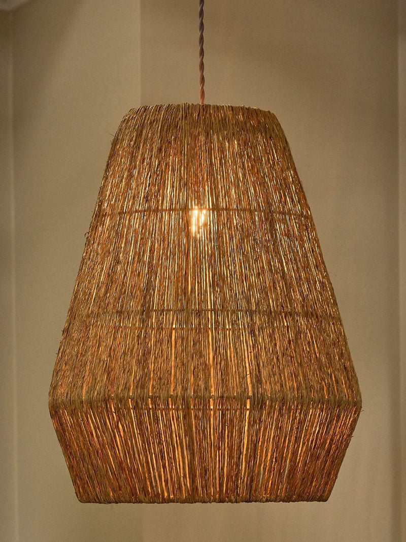 Dibor Natural Adleigh jute ceiling pendant shade, imported from the UK