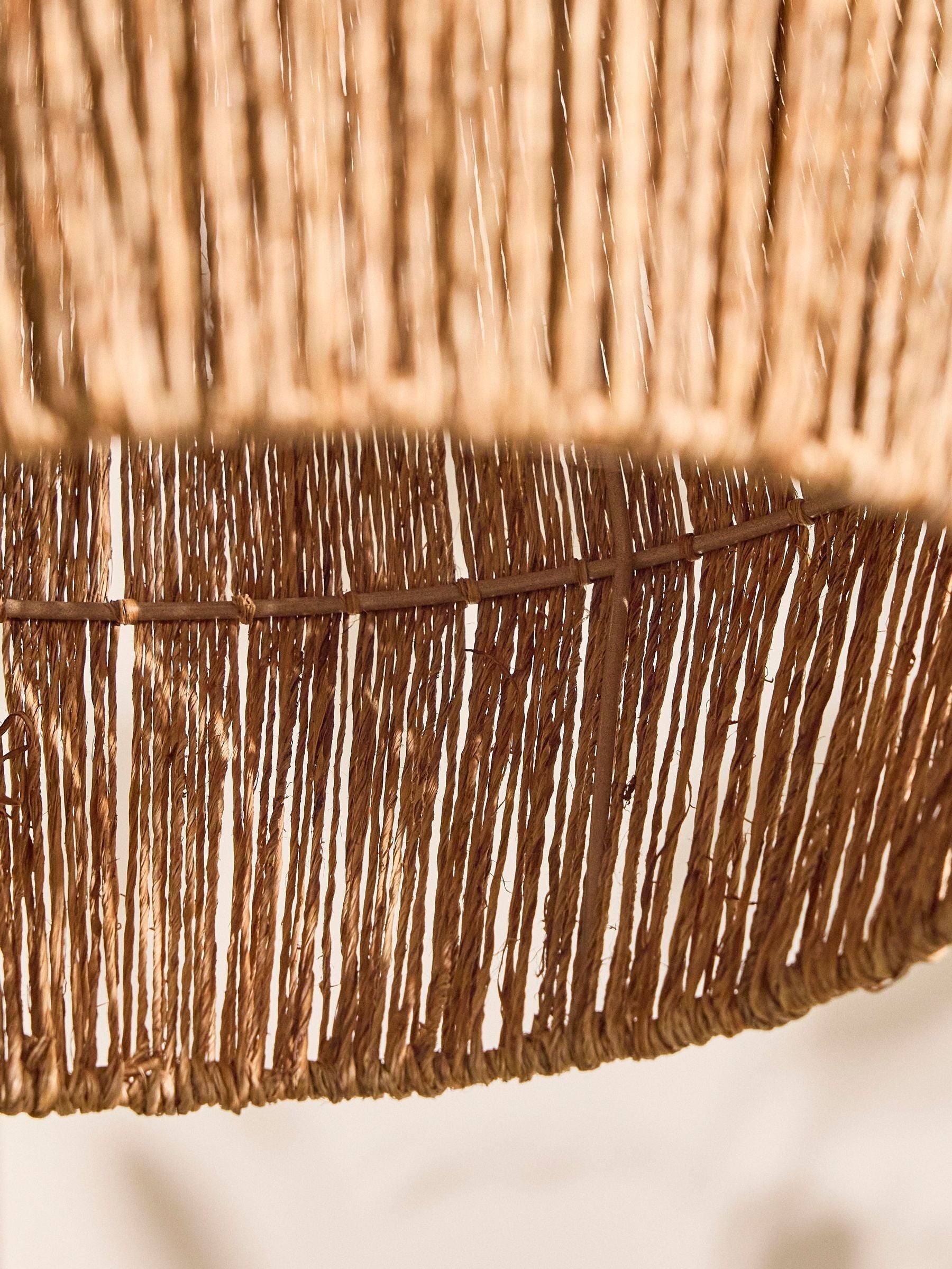 Dibor Natural Adleigh jute ceiling pendant shade, imported from the UK