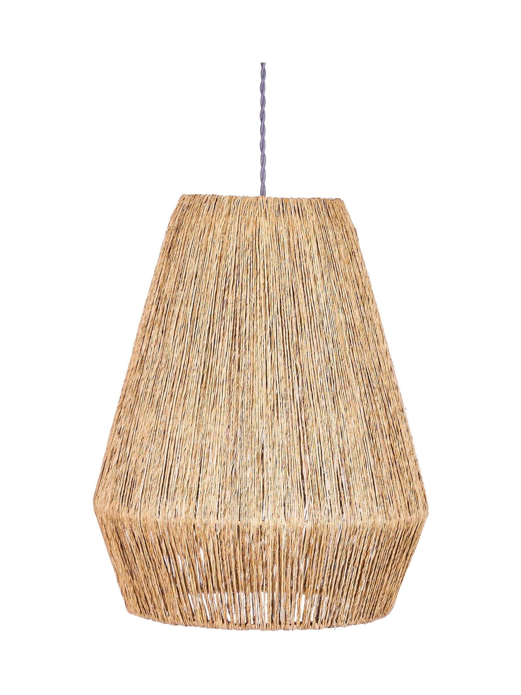 Dibor Natural Adleigh jute ceiling pendant shade, imported from the UK