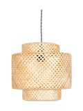 Dibor natural bamboo ceiling shade 30x30cm, UK version