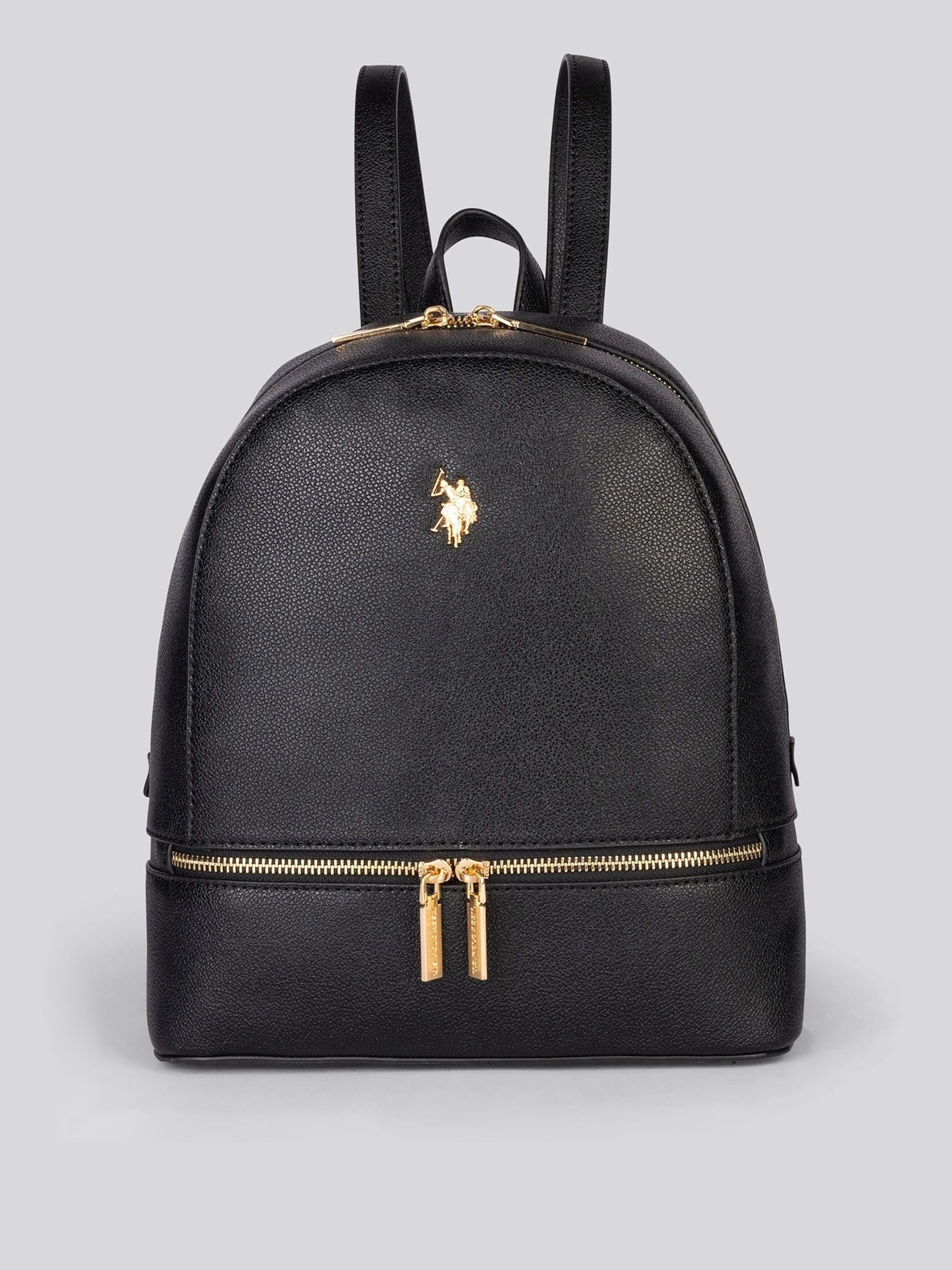 U.S. Polo Assn. Black Jones backpack PU, imported from the UK