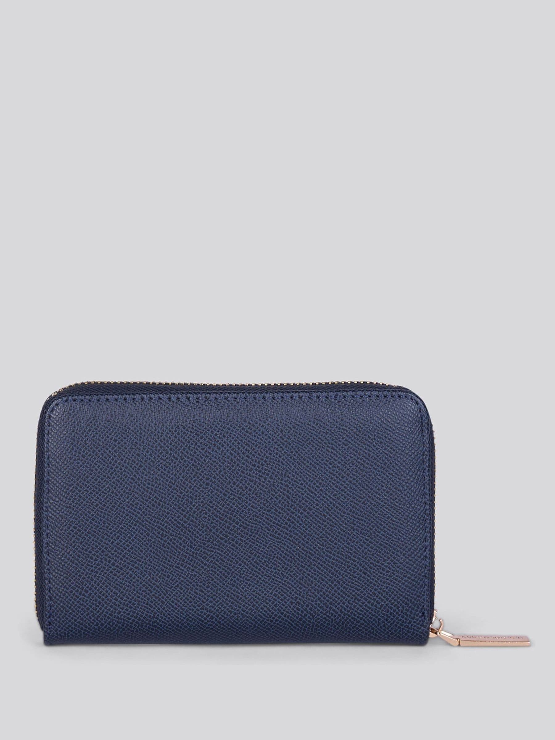 U.S. Polo Assn. blue medium zip PU wallet, UK version