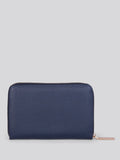 U.S. Polo Assn. blue medium zip PU wallet, UK version