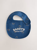 Baby bibs blue mummy and daddy 2 pack - British product