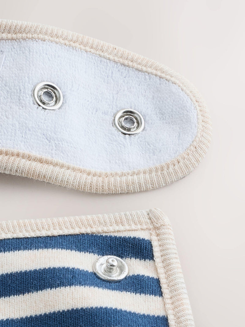 Baby bibs blue mummy and daddy 2 pack - British product