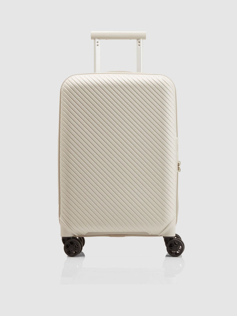 Nere White Bondi B1 Small Spin Luggage