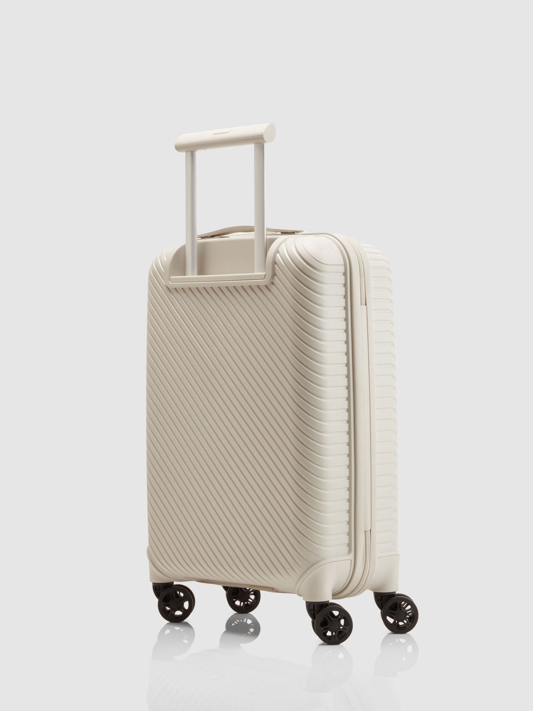 Nere White Bondi B1 Small Spin Luggage