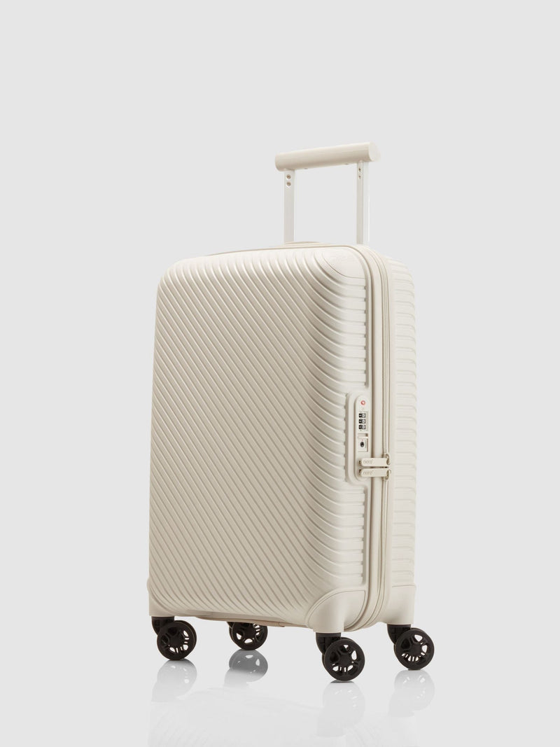 Nere White Bondi B1 Small Spin Luggage