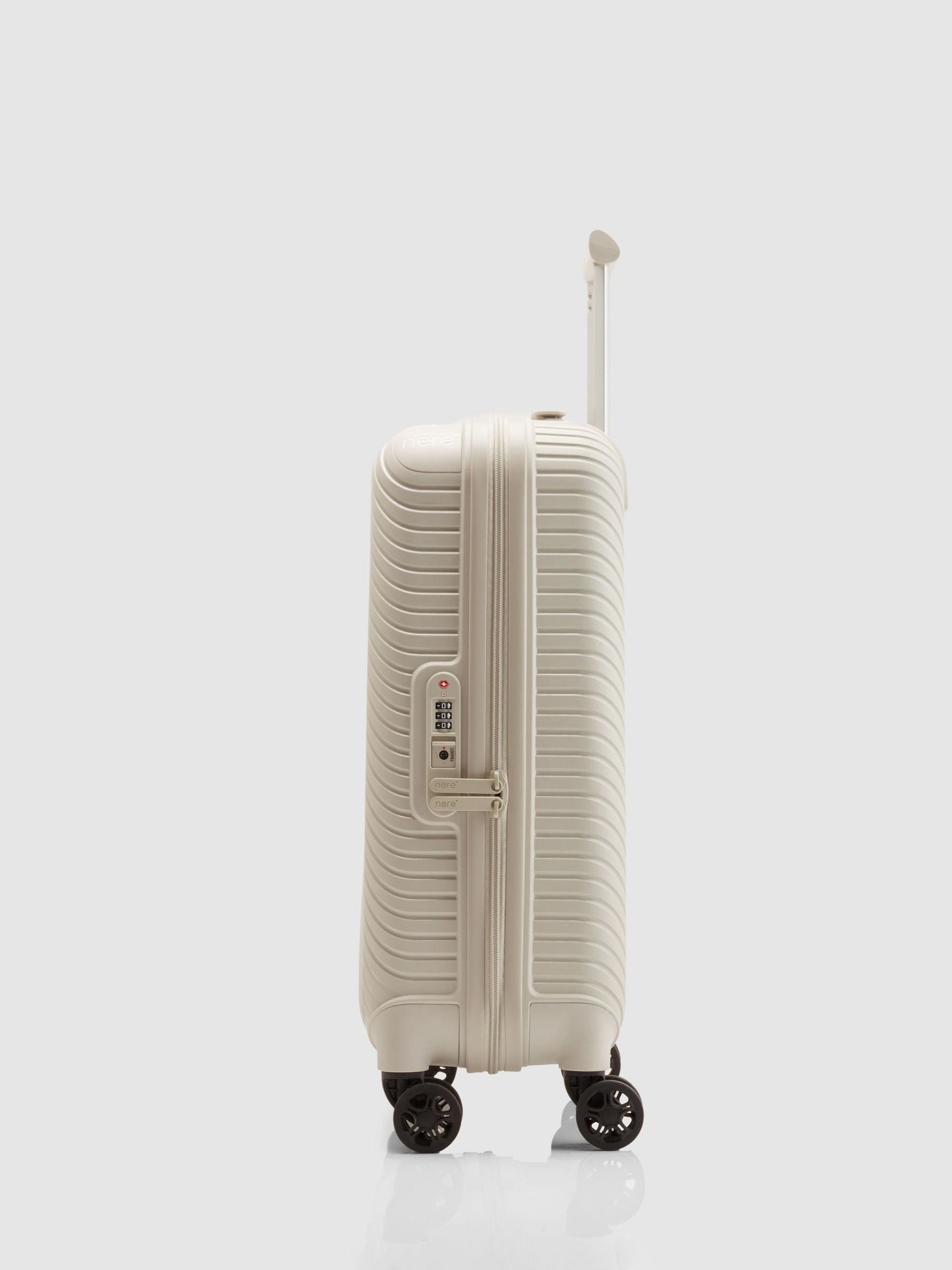 Nere White Bondi B1 Small Spin Luggage