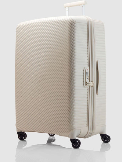Next Nere Bondi White Large Expandable Spinner Suitcase 80cm- Buy online at McGrocer