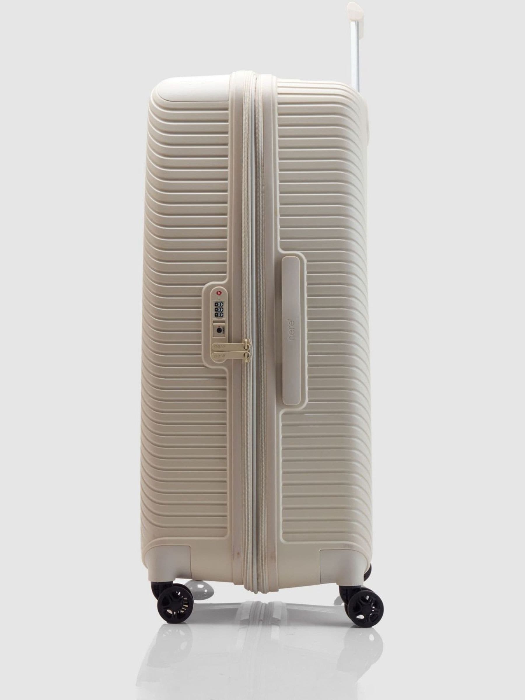 Nere Bondi large white suitcase PP hard shell, UK version