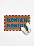 Oliver Bonas Multi Stripe Border Knock Knock doormat 43x73cm - British product