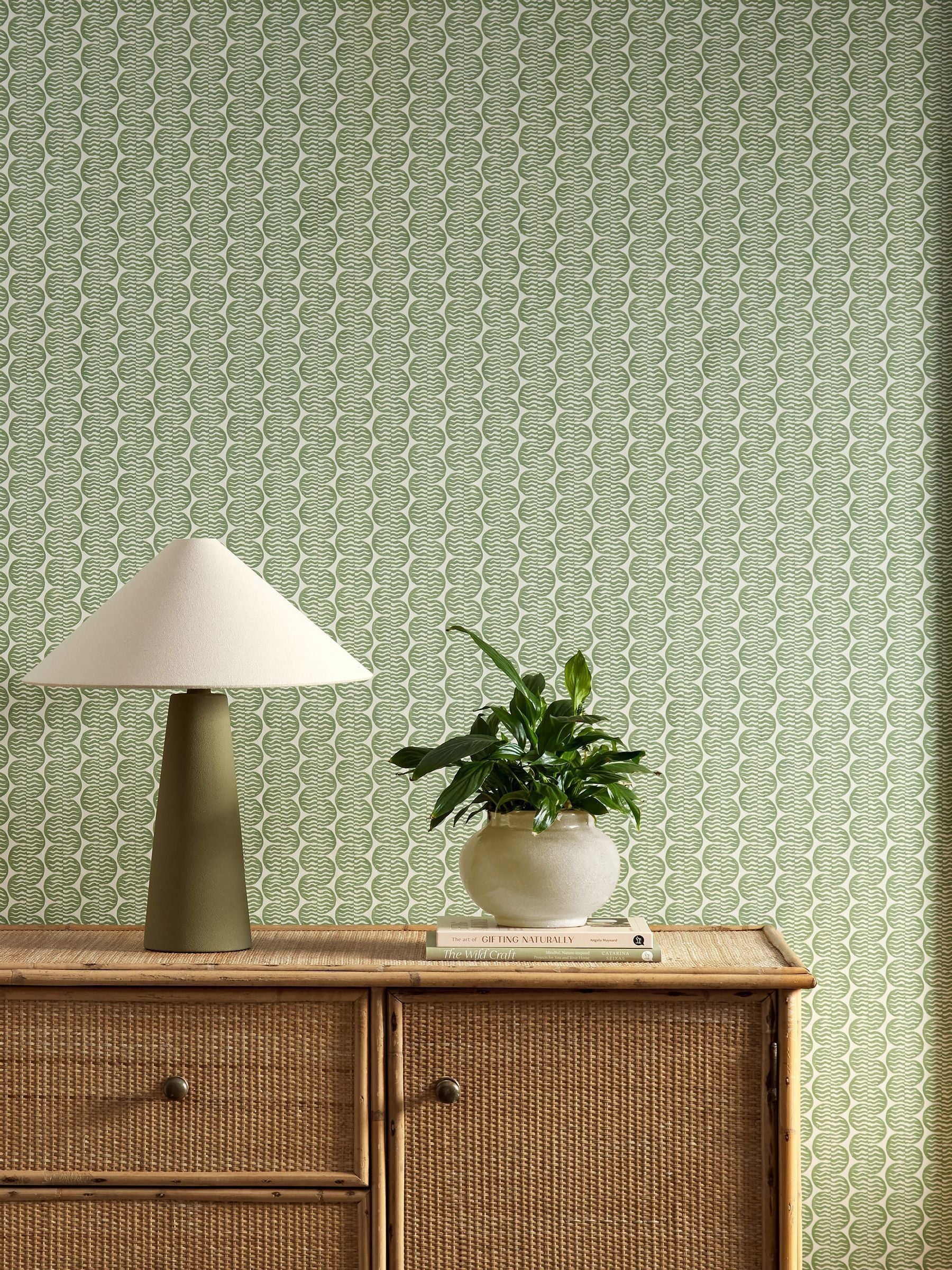 Scion Orange Raft Stripe Oakham 10M Wallpaper