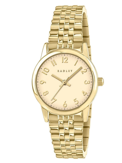 Next Radley Gold Plated Full Number Bracelet Watch- Buy online at McGrocer