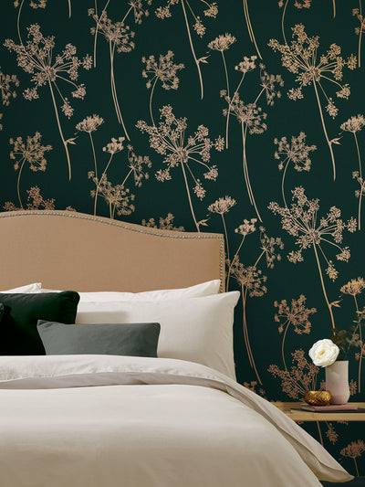 Next Graham & Brown Emerald Anthriscus Wallpaper 10M- Buy online at McGrocer
