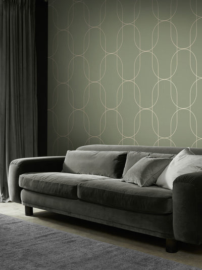 Next Graham & Brown Sage Palais 10M Wallpaper- Buy online at McGrocer