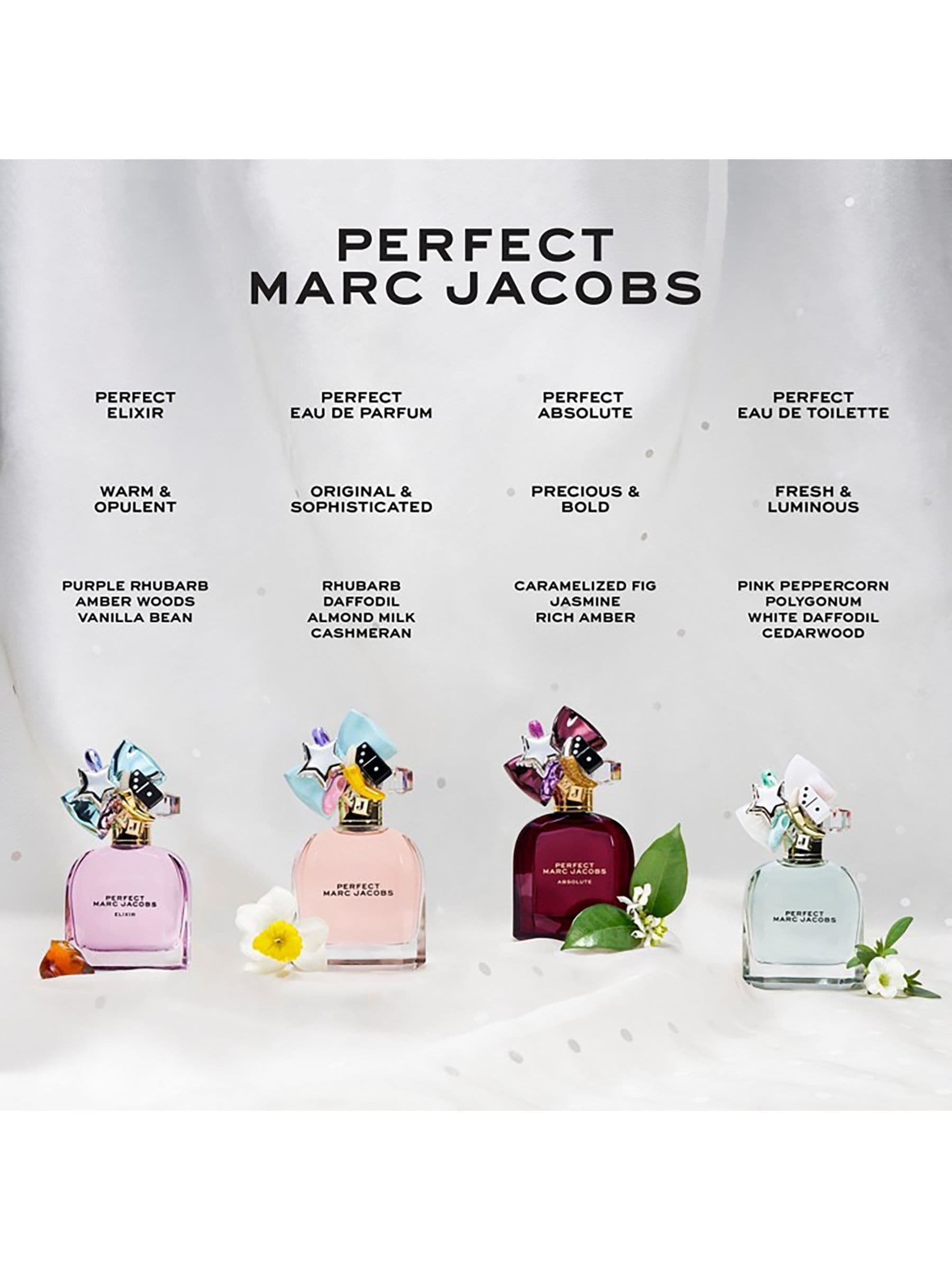 Marc Jacobs Perfect Absolute 50ml fragrance bottle, imported from the UK
