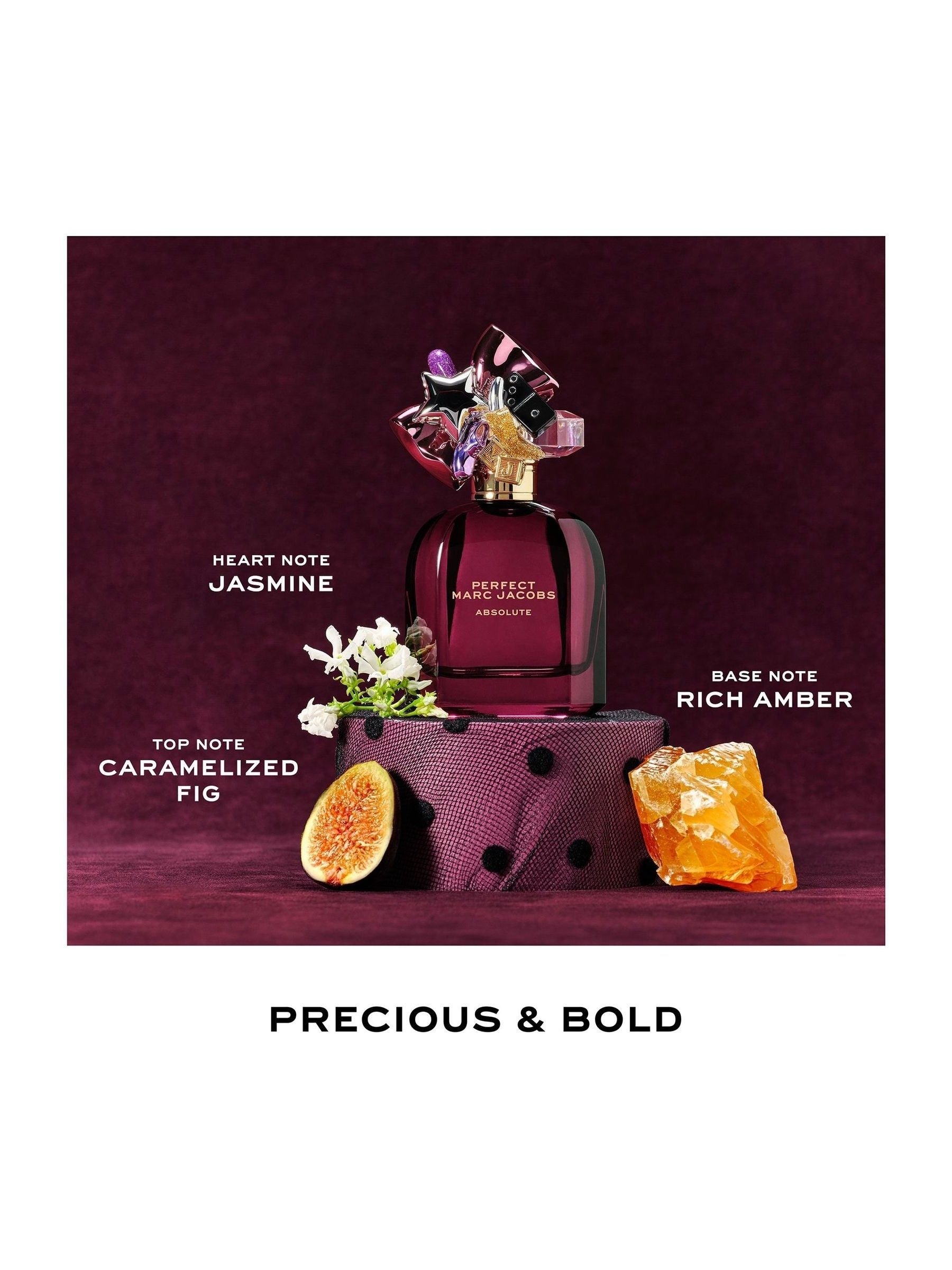 Marc Jacobs Perfect Absolute 50ml fragrance bottle, imported from the UK