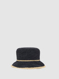 Reiss Edith tipped straw effect bucket hat - British product
