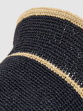 Reiss Edith tipped straw effect bucket hat - British product