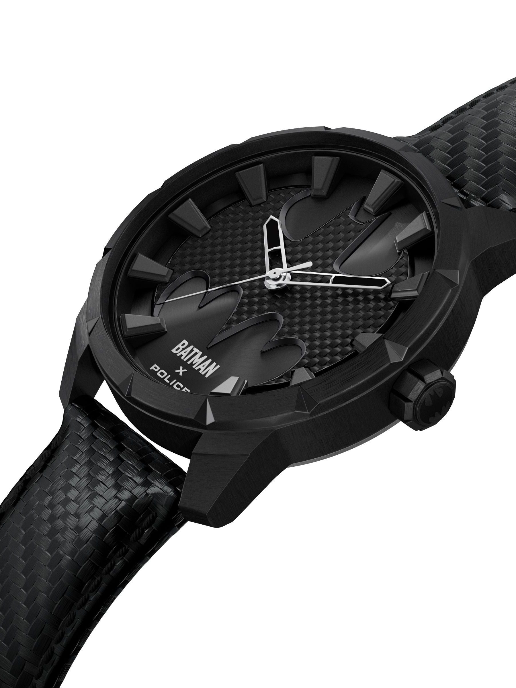 Police The Bat watch carbon fibre strap, UK version