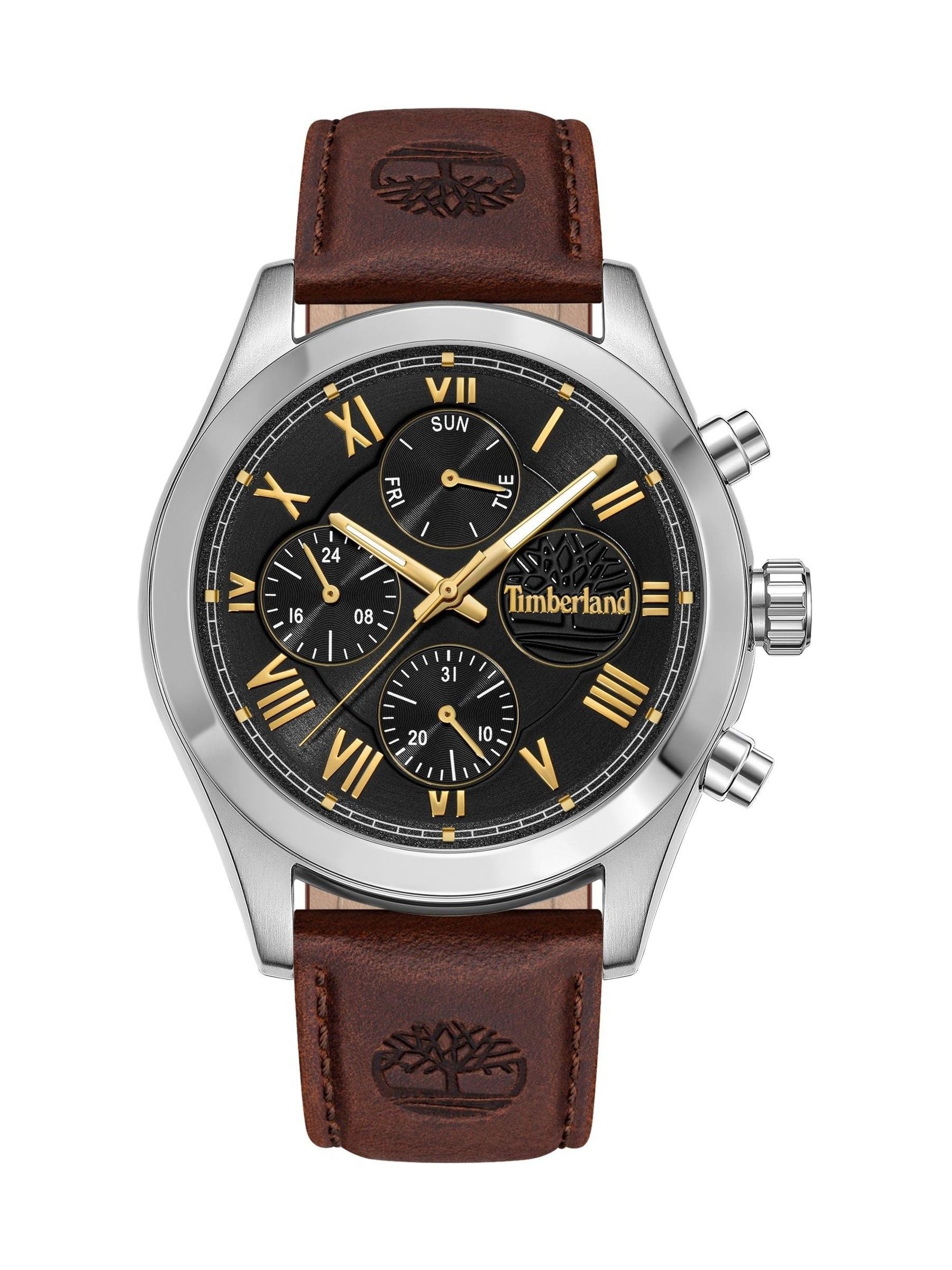 Timberland Brown Ashmont Leather Strap Watch 5ATM