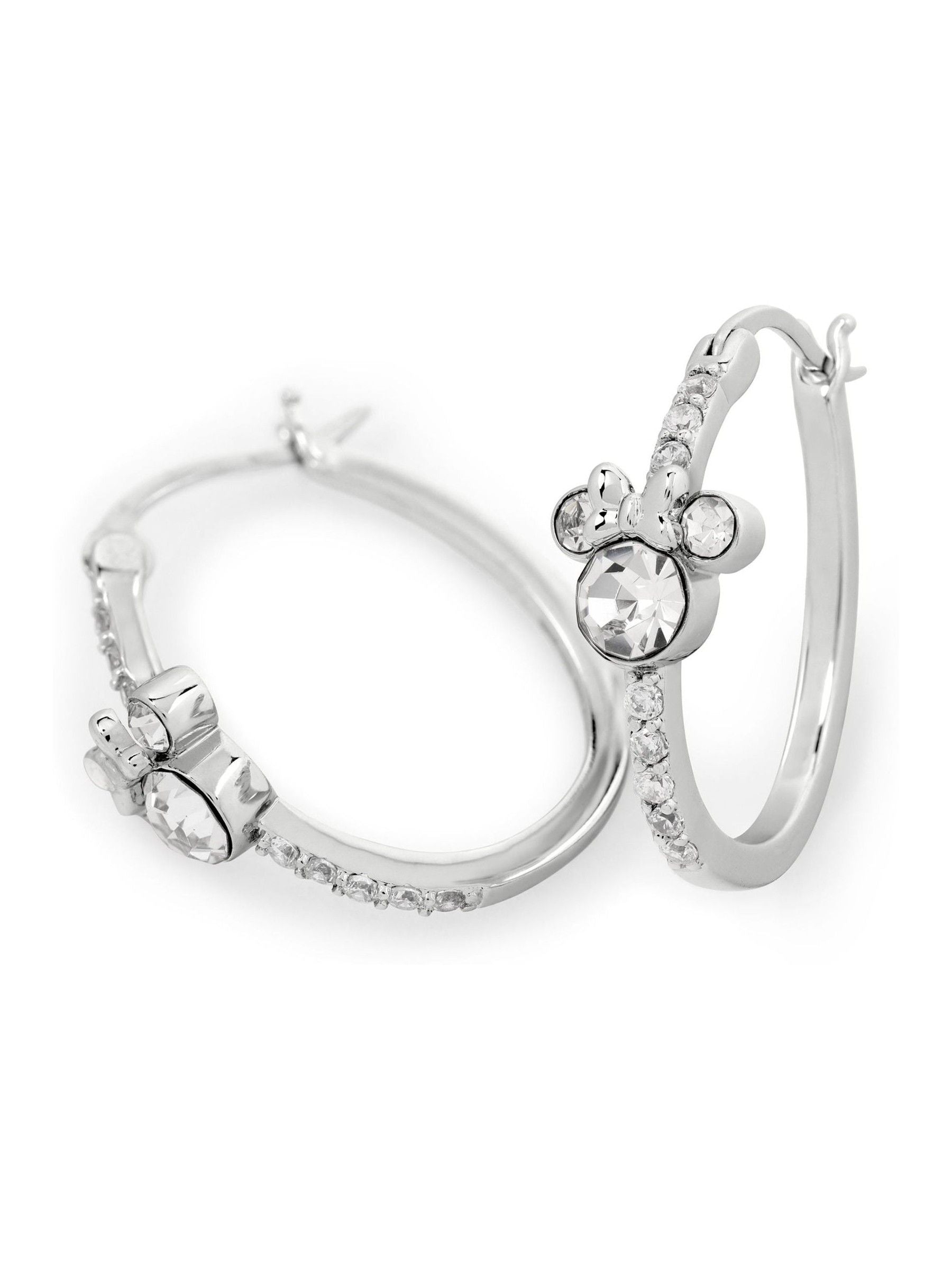 Peers Hardy Minnie Mouse silver plated hoop earrings - British product