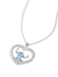 Peers Hardy silver tone Stitch heart necklace, UK version