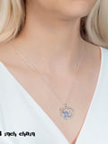 Peers Hardy silver tone Stitch heart necklace, UK version
