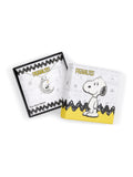 Peers Hardy Snoopy stone set moon necklace silver tone - British product