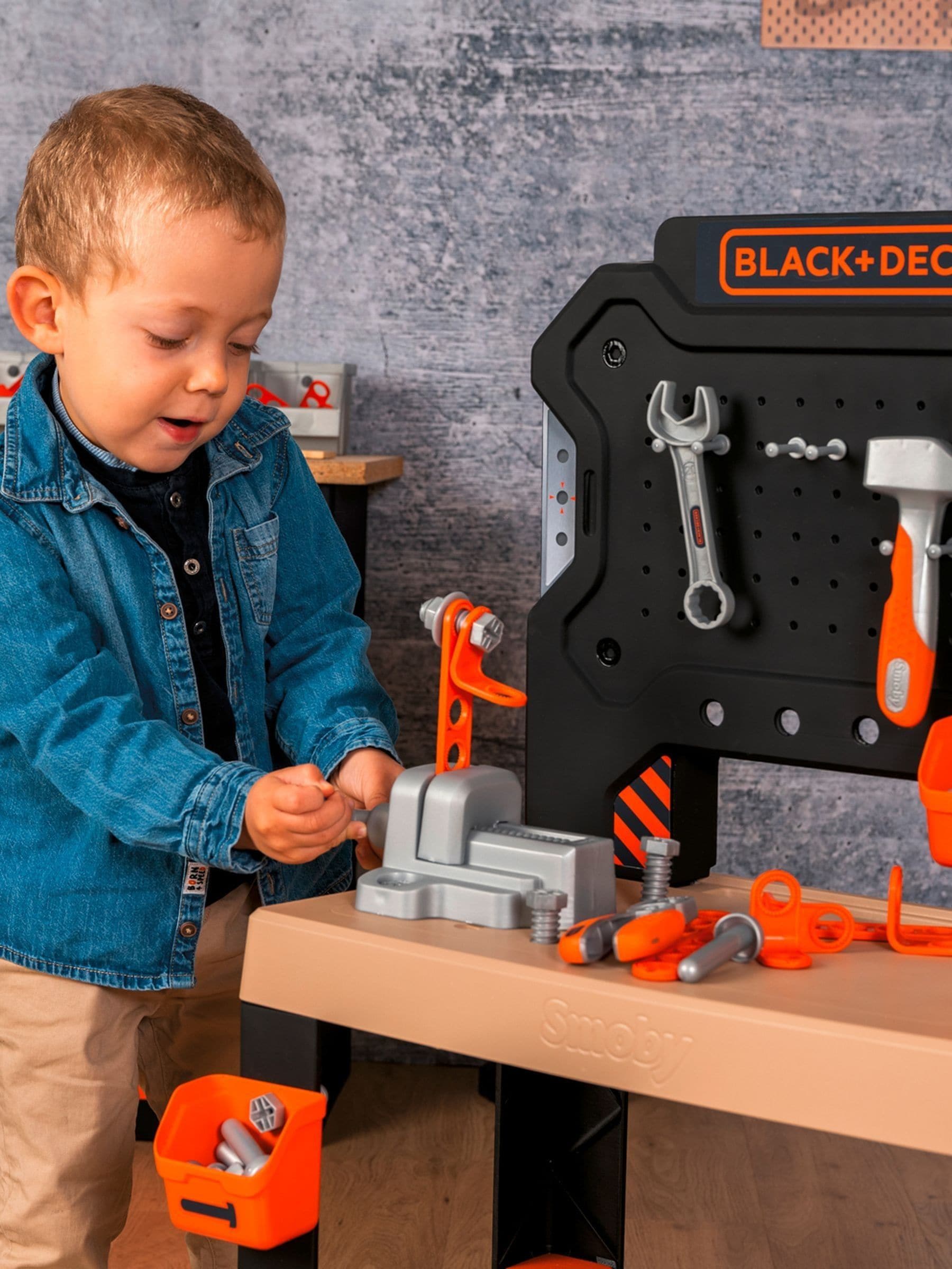 Smoby Black+Decker Bricolo workbench toy for kids - British product