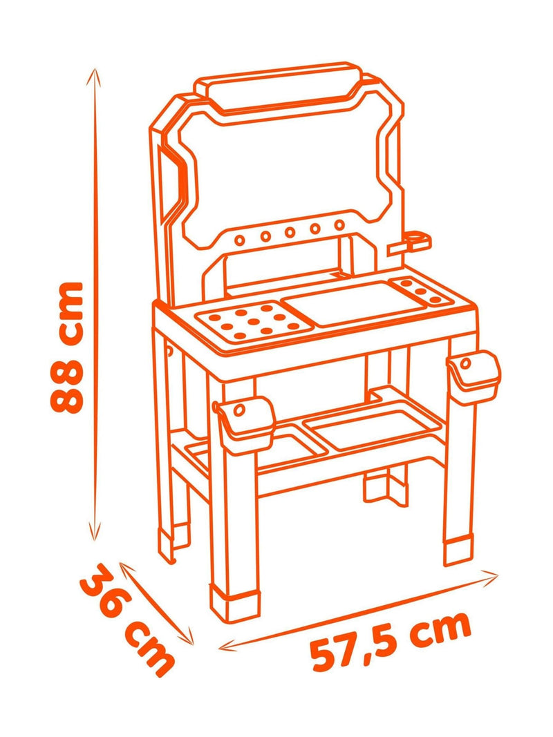 Smoby Black+Decker Bricolo workbench toy for kids - British product