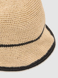 Reiss bucket hat straw-effect tipped 3-6 yrs - British product