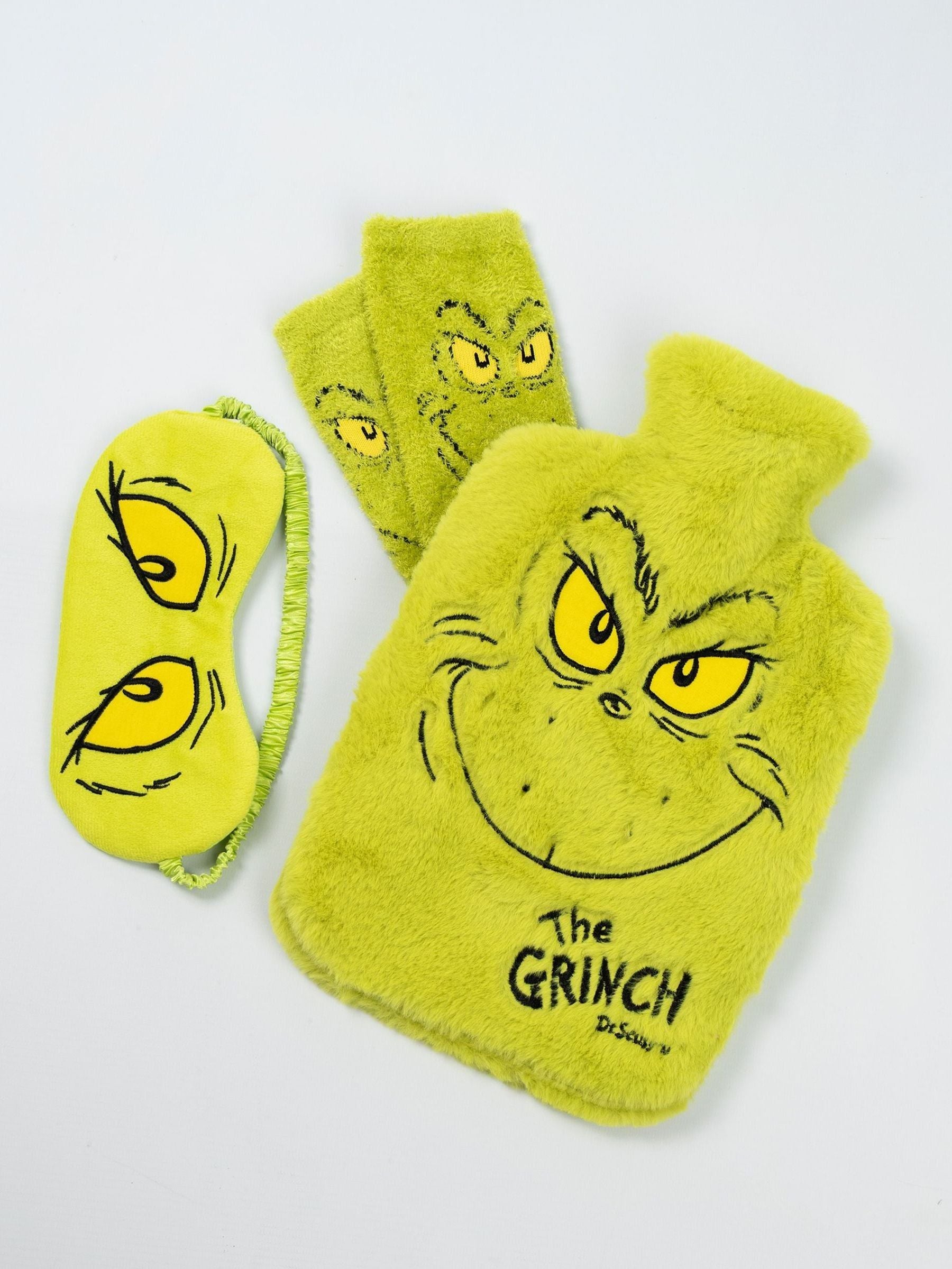Vanilla Underground Grinch hot water bottle set - British product
