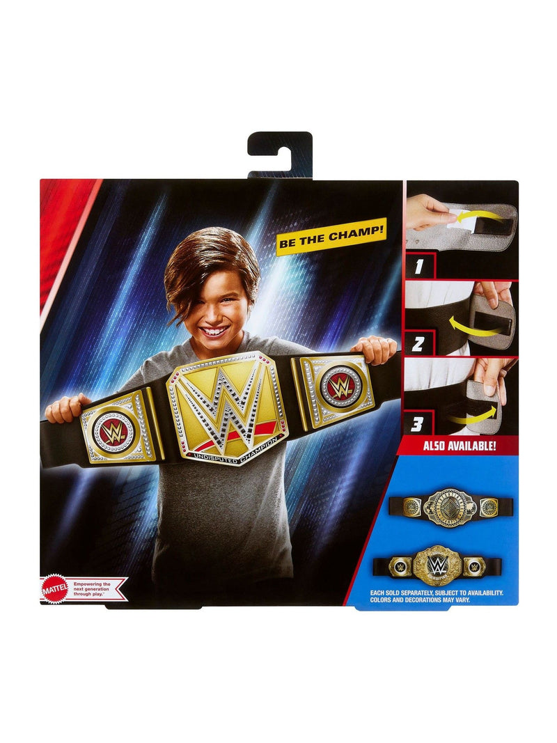 Mattel Games WWE Undisputed Universal Championship title adjustable belt, UK version