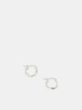 Accessorize sterling silver twist hoop earrings - British product