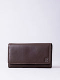 Lakeland Leather Black Large Flapover Purse