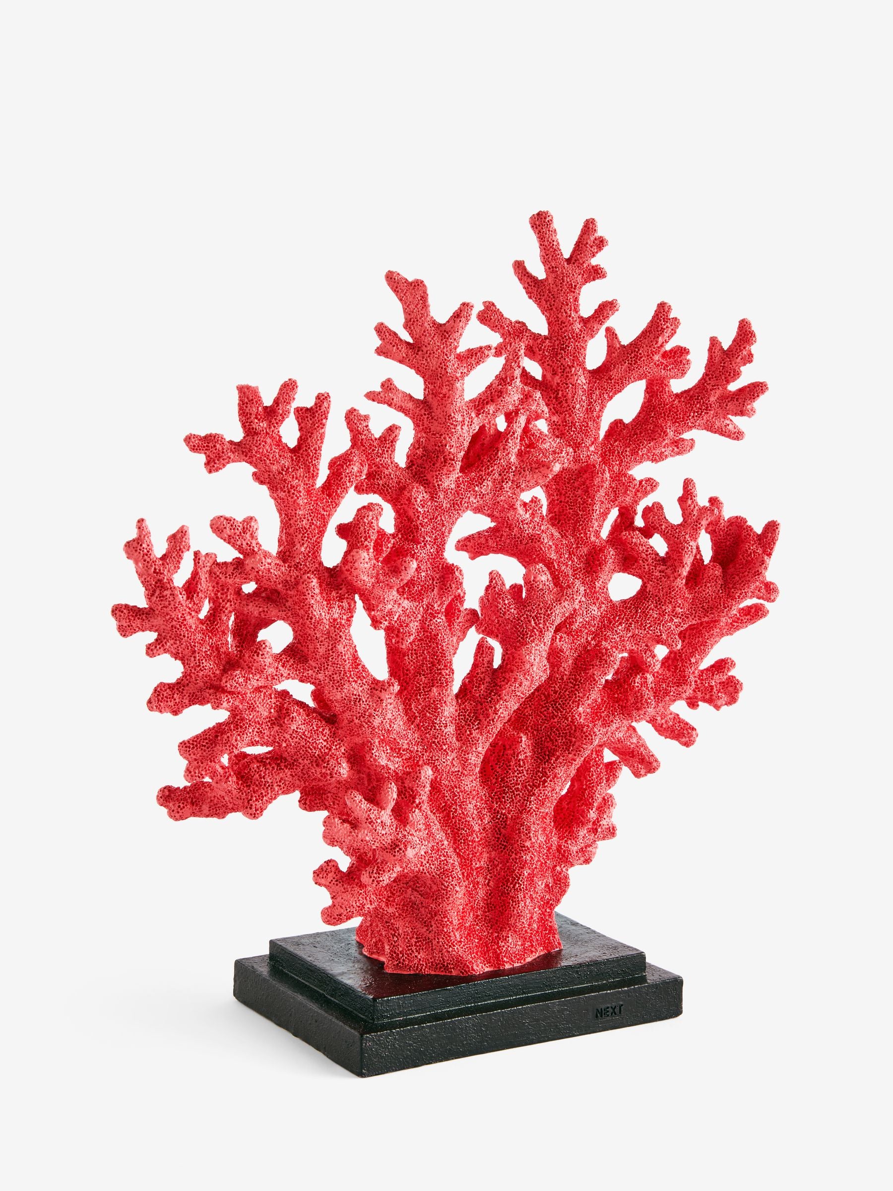 Coral bathroom sculpture ornament 26cm tall, UK version