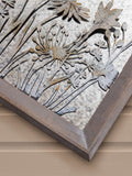Voyage Maison square antique mirror with wildflower design, imported from the UK