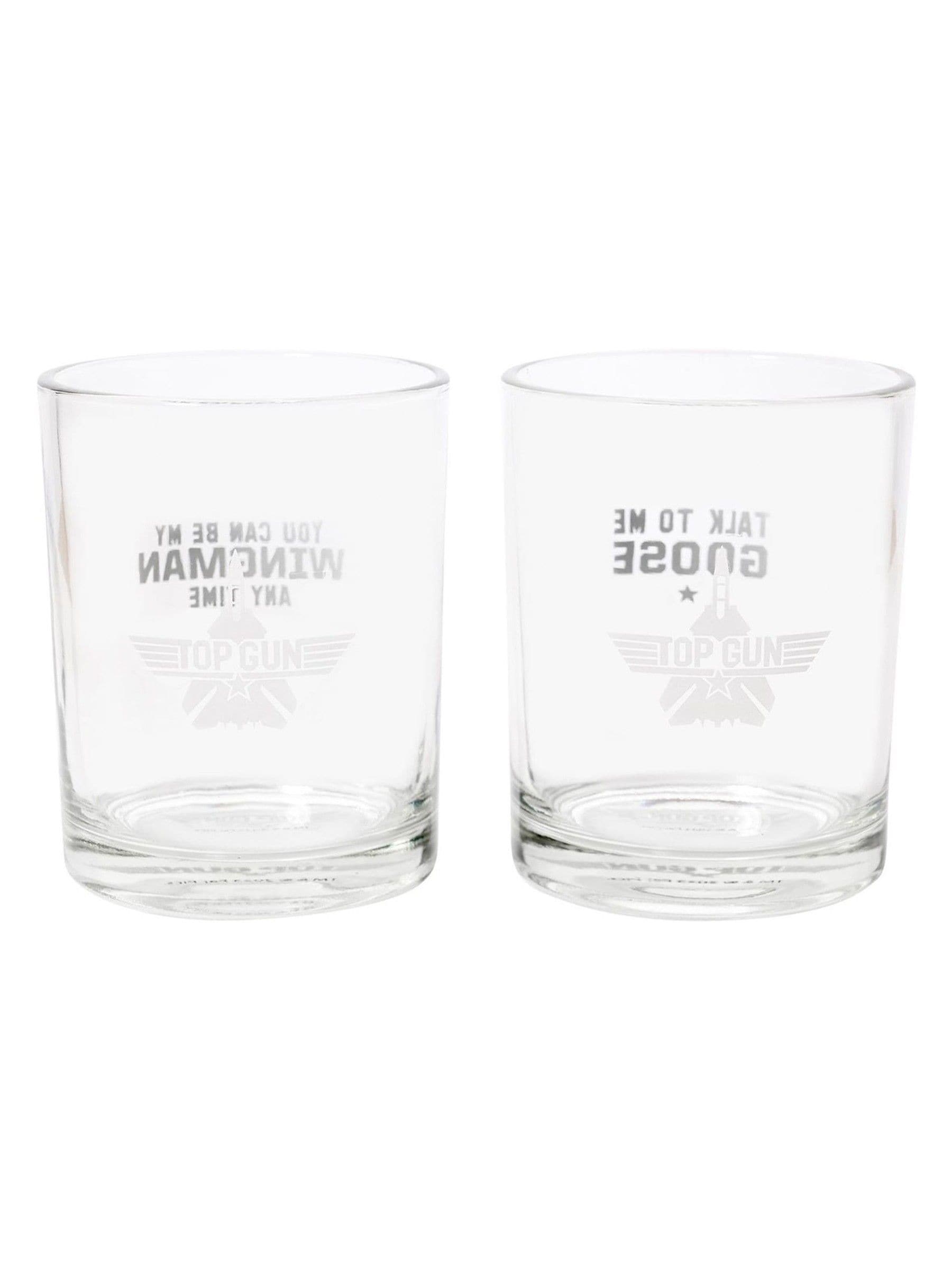 Widdop Set of 2 Clear Top Gun Whisky Tumblers