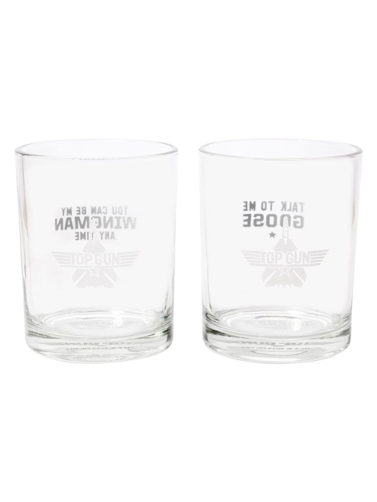 Widdop Set of 2 Clear Top Gun Whisky Tumblers